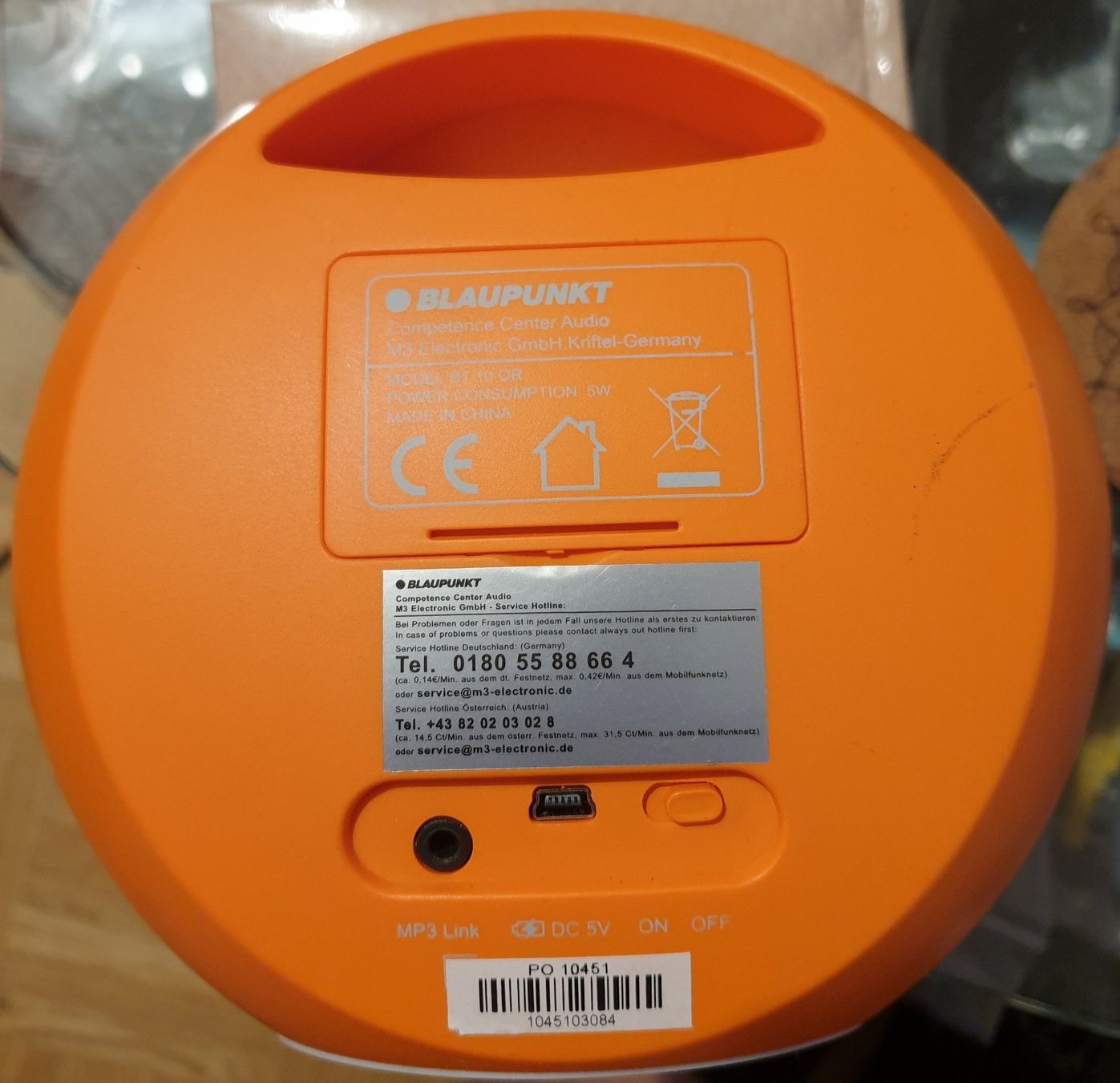 Blaupunkt Casse acustiche: Blaupunkt BT 10 OR Bluetooth Lautsprecher Farbe Orange – Usato da Horw venduto da Arta20000 1