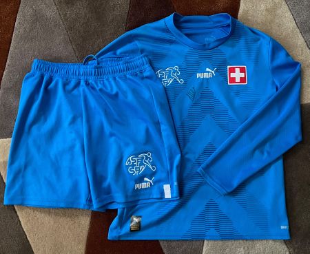 Maillot+short suisse Nati gardien 2022 enfants t152