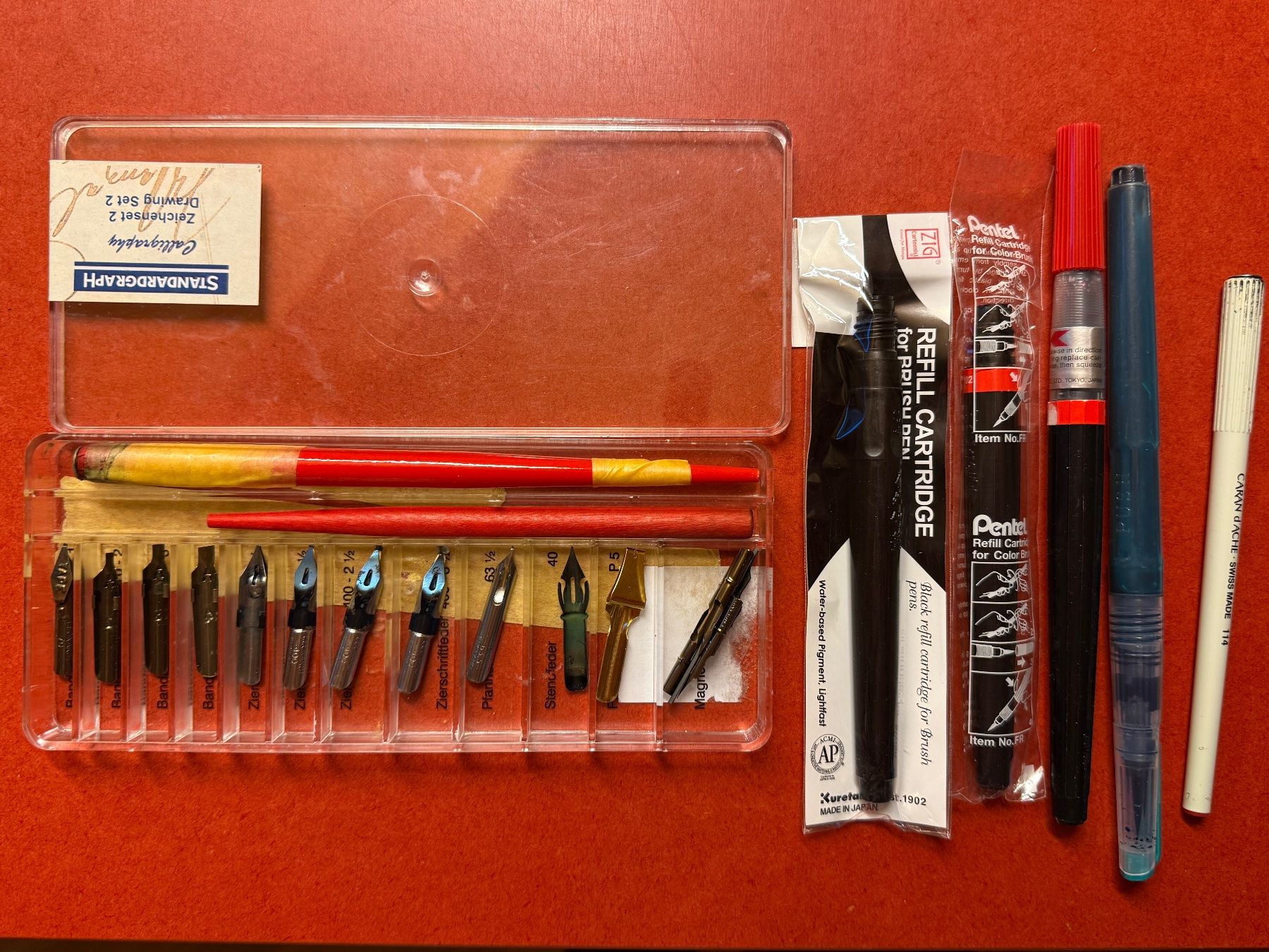 Penna & Evidenziatori: Kalligraphie Set plus Flüssigkeit – Usato da Wittwil venduto da Schnaeppli64