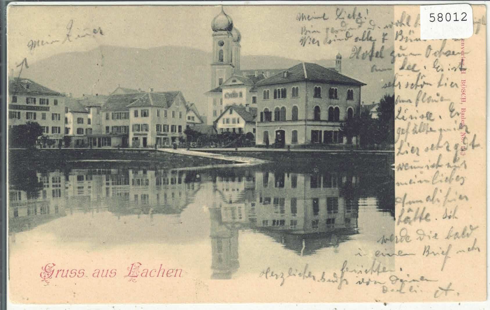Cartoline postali: Gruss aus Lachen – Usato da Ettingen venduto da Kartenplanet