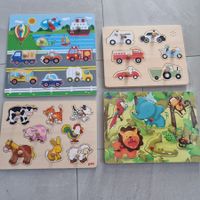 Holzpuzzle für Kinder, 4 Stück, Top Zustand!