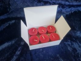 PartyLite - 12 Teelichter Cranberry Patchouli Bark