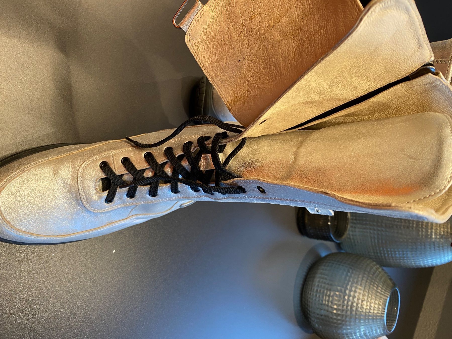 Scarpe da donna: Paciotti Stiefel, Gr. 35, silbern, neu – Usato da Wermatswil venduto da FEDN 9