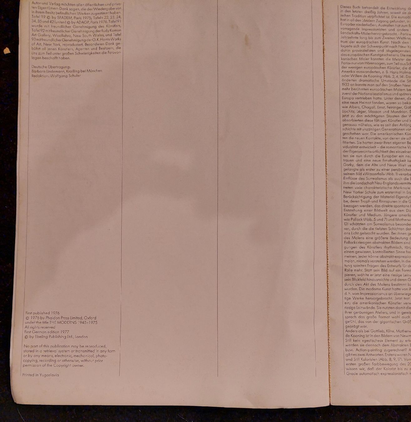 Libri: Moderne Malerei nach 1945 im Großformat,  1976 – Usato da Zürich venduto da Cortin 3