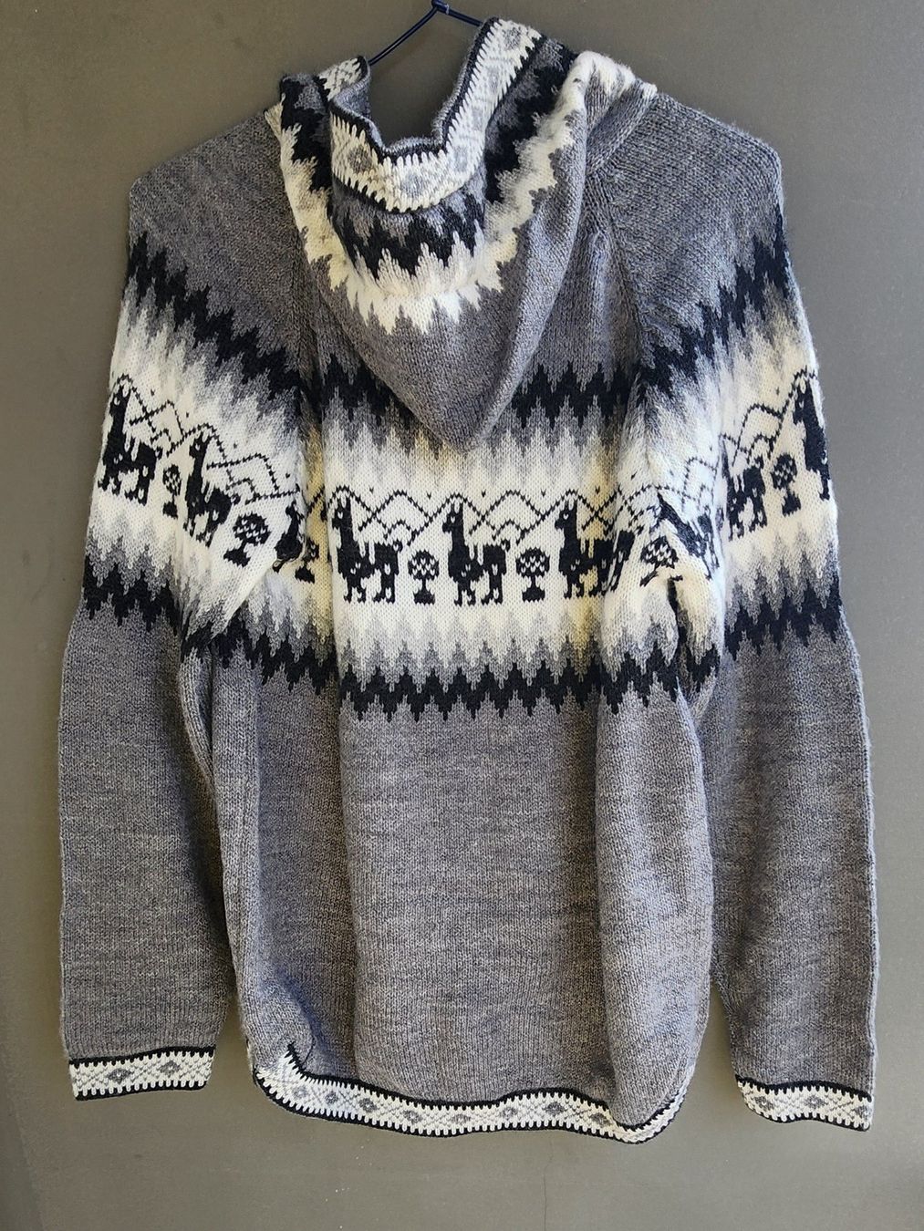 Pullover & Sweatshirts: wunderschöner Alpaka Pullover Gr.L, Farbe Grau, Weiss NEU! – Neu (gemäss Beschreibung) aus Lima- Peru von Alpaka-Haus 1