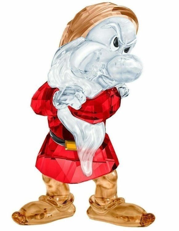 Swarovski Statuette: Swarovski SCS 2019 Exclusive Disney Snow White Grumpy – Nuovo e nell'imballaggio originale da Vaduz venduto da SVL