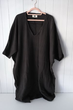 WB Kleid schwarz V-Ausschnitt Baumwolle guter Zustand