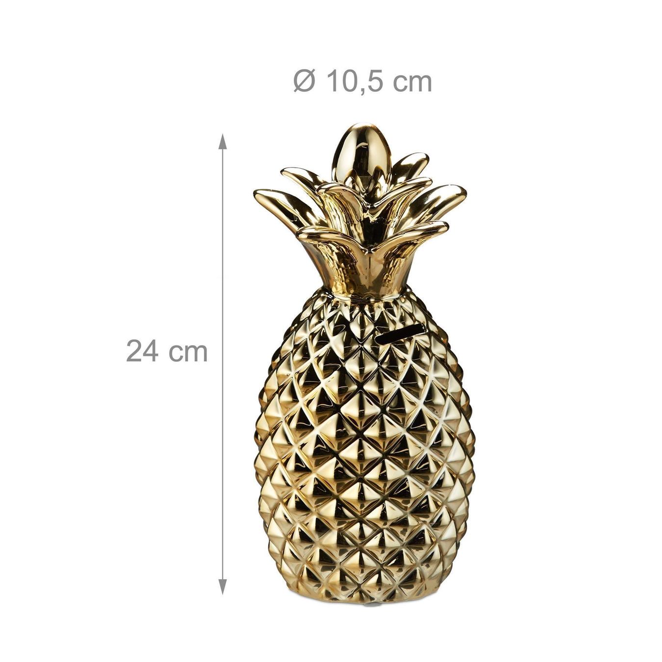 Salvadanai: SPARDOSE ANANAS GOLDFARBIG – Nuovo e nell'imballaggio originale da Gerlafingen venduto da Tsuru 2