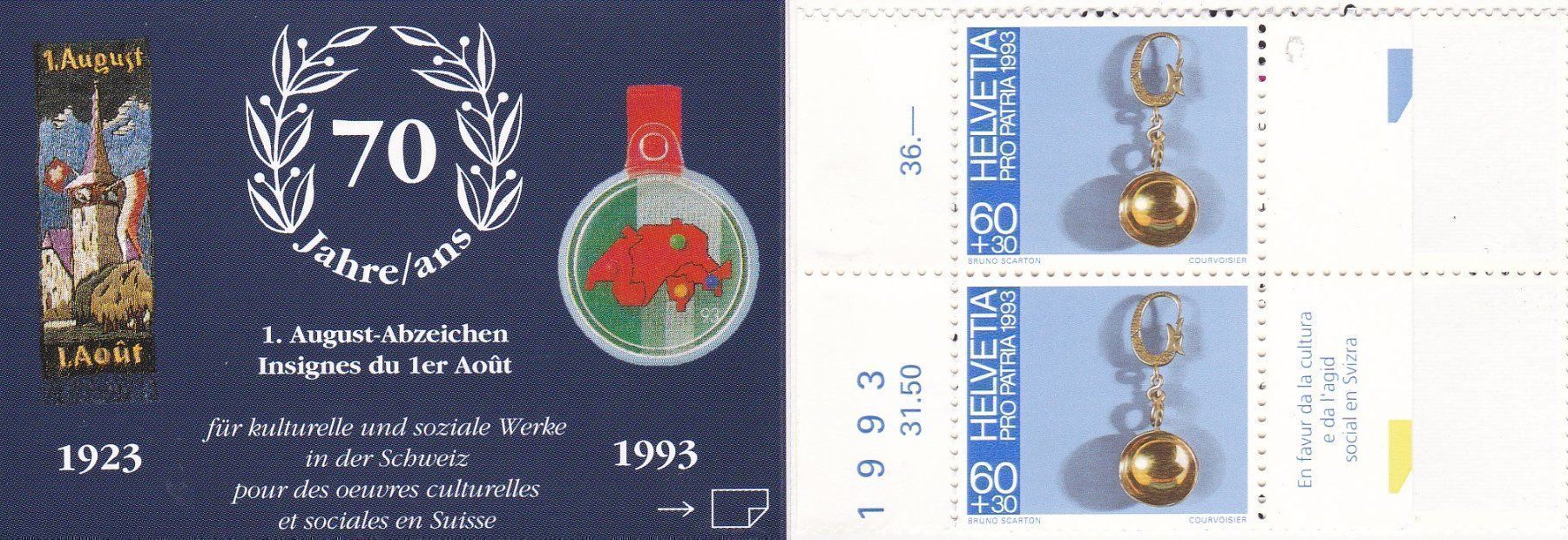 Tutti i francobolli: Postfrisch MH PP 1993 – Nuovo (secondo la descrizione) da Schliern b. Köniz venduto da joni20 1