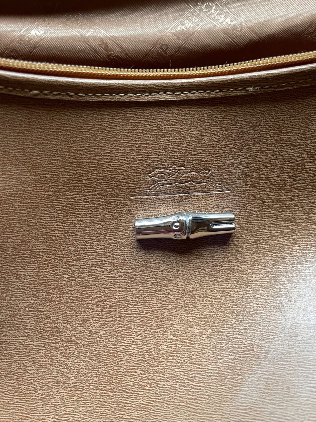 Longchamp Zaini: Sac à dos Longchamp cuir camel – Usato da Ravoire venduto da Laplume1920 1
