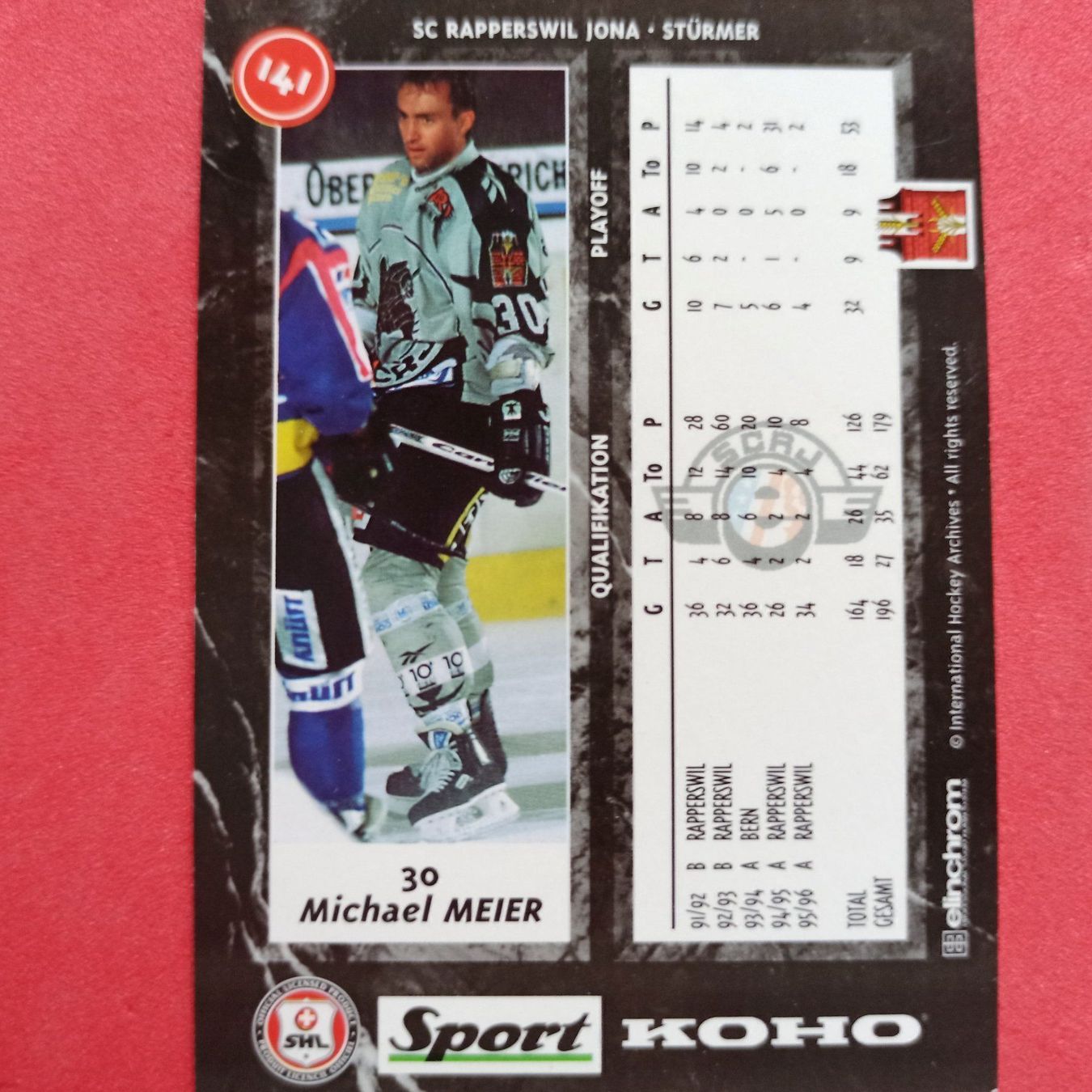 Sammelbilder & Trading cards: Michael Meier - RAPPERSWIL - 1996/97 – Gebraucht aus Dübendorf von kb86_MOVIE 1