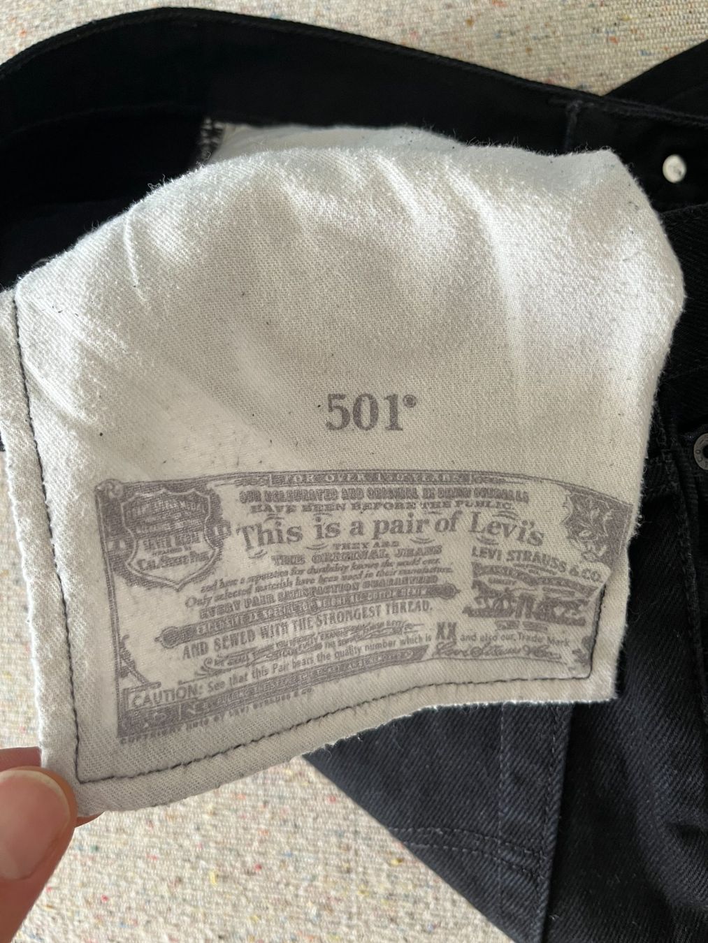 Levi's Jeans: LEVIS 501 BLACK DENIM – Usato da Zürich venduto da Ankawhi 6