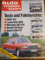 AMS 18/80 BMW 745i Toyota Celica GT  Mercedes 280 SE Beta xa