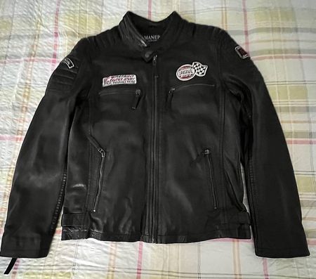 Herren Lederjacke Manebo Gr. 48 (M)