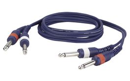 Klinke  2x M mono L/R - Klinke  2x M 6 m