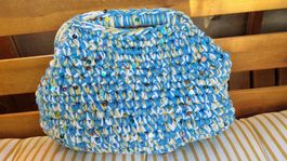 Sommer Must Have! Gehäkelte Tasche mit Pailletten, neu