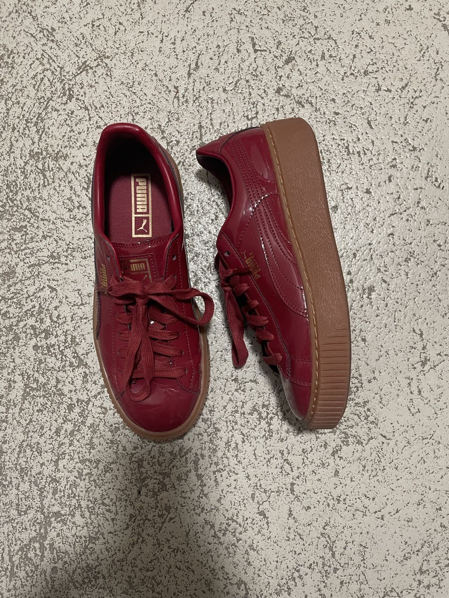 Puma Scarpe da donna: Rote Puma Plateau Sneaker, Grösse 40 – Usato da Bern venduto da mic_z28w 1