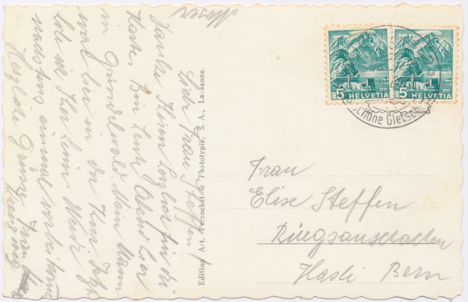 Cartoline postali: Grindelwald Bahnhof belebt Zug – Usato da Lützelflüh-Goldb venduto da fluidum 1