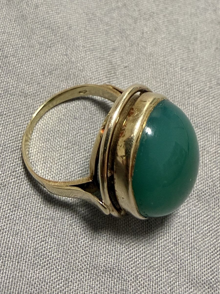 Ringe: RingGold mit Chrysopras  – Gebraucht aus Oberhof von RealStone 1