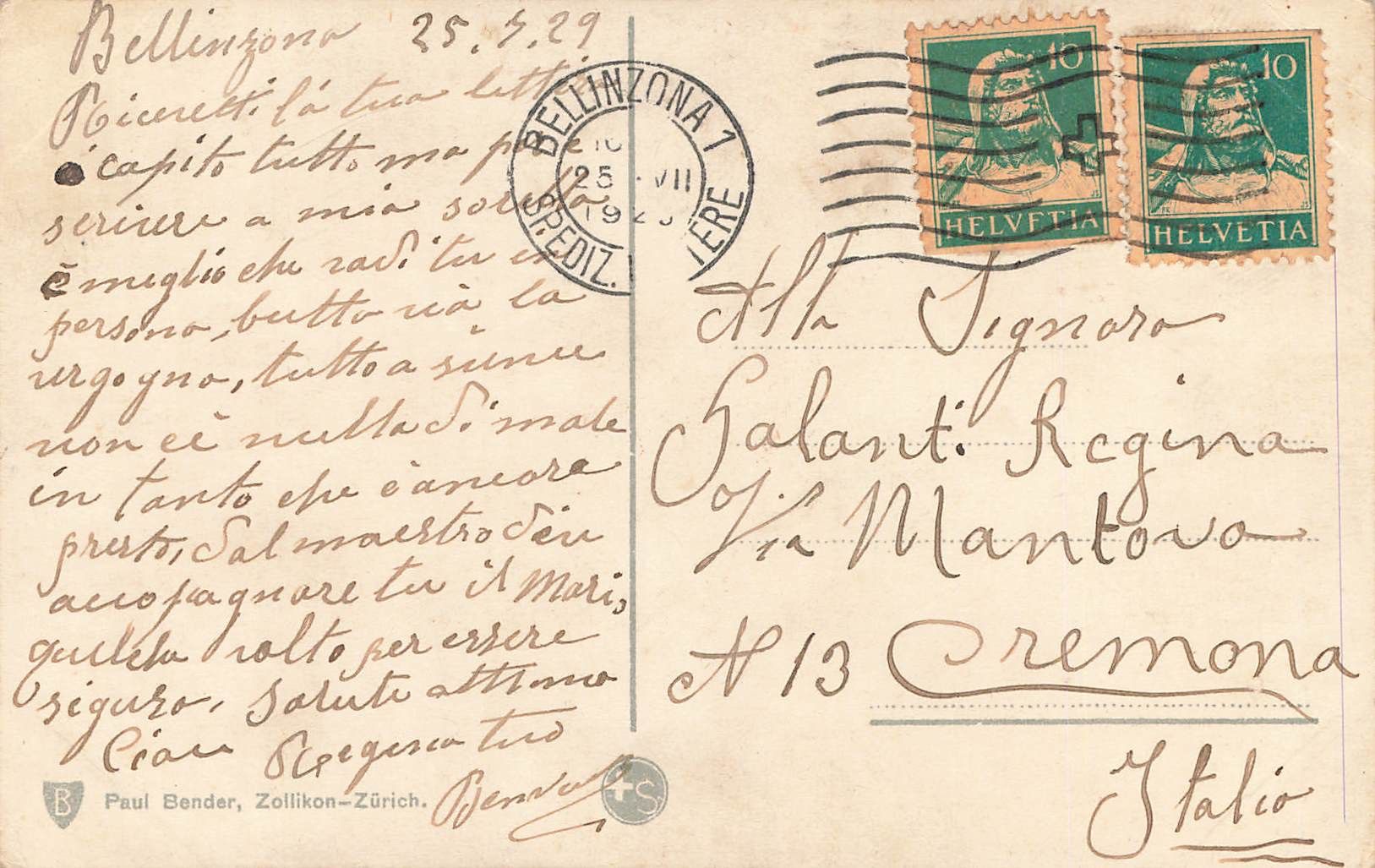 Cartoline postali: Bellinzona – Usato da Biasca venduto da Blenio71 1