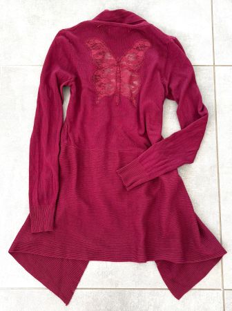 Shirtjacke /Cardigan/Jäckchen Paris Schmetterling Gr. S