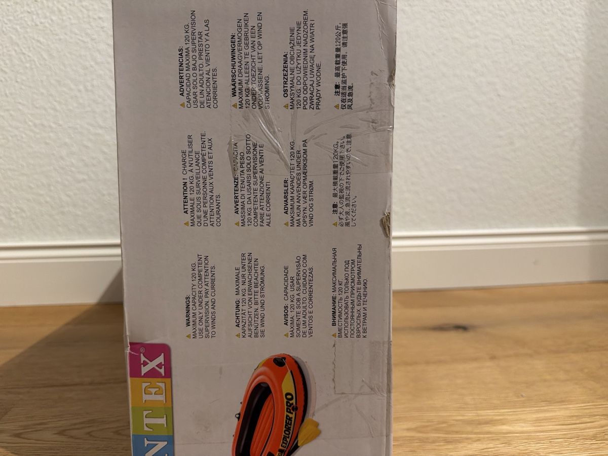 Barche: Intex Explorer Pro 200 Boot Set neu und originalverpackt – Nuovo e nell'imballaggio originale da Affoltern am Albis venduto da p_k_yk9c 1