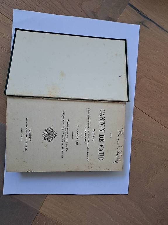 Libri: Vuillemen - Le canton de Vaud – Usato da Bussy-chardonney venduto da Cartago 1
