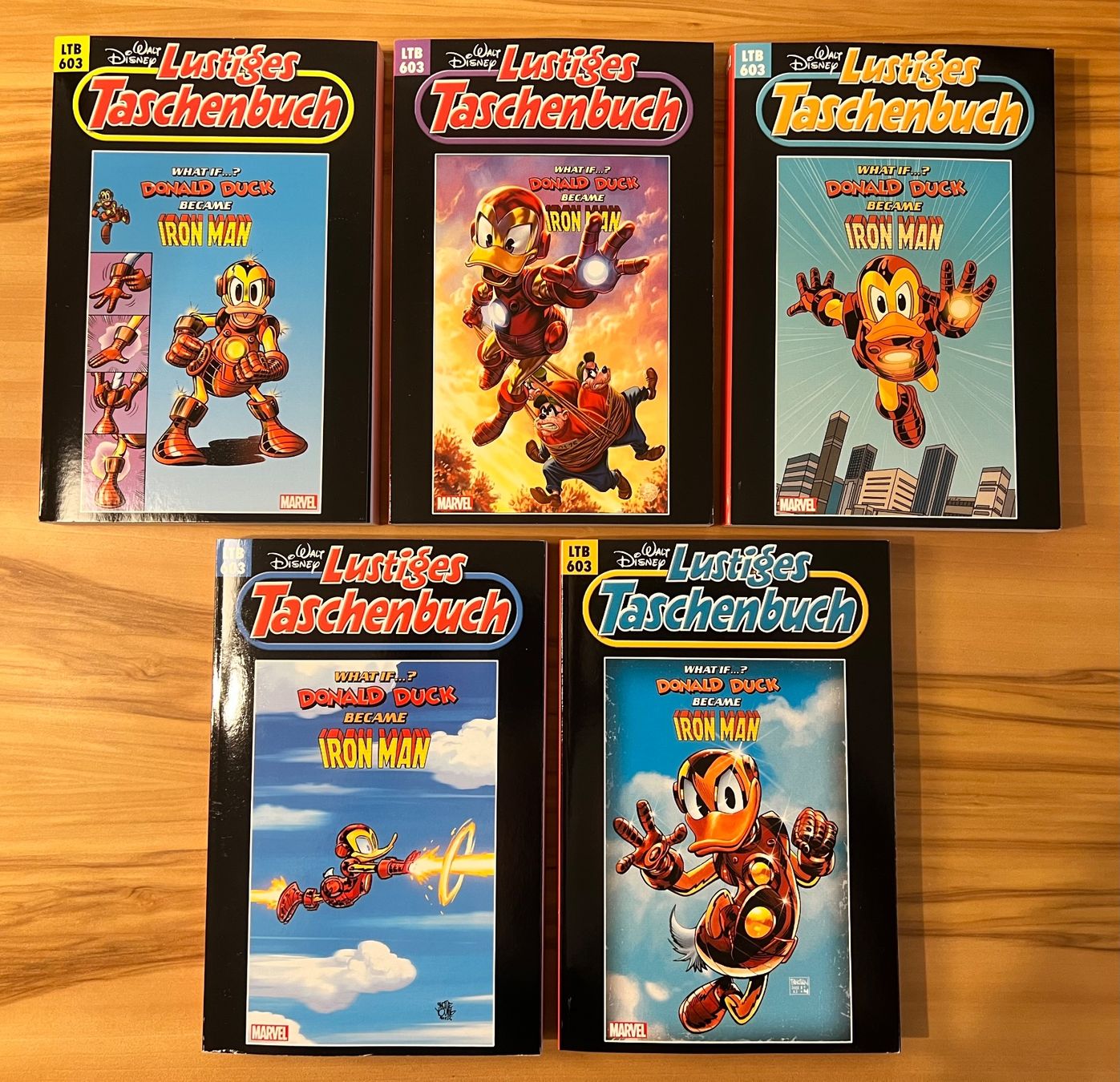 Fumetti: Lustiges Taschenbuch LTB 603 Variantcover A bis E – Nuovo (secondo la descrizione) da Uster venduto da Aladin79