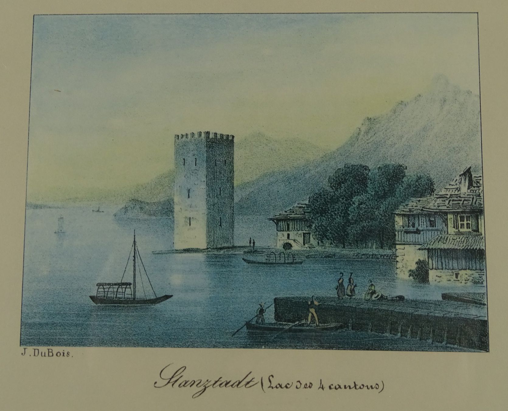 Incisioni: STANSSTAD, LITHOGRAPHIE UM 1840 – Usato da Grüningen venduto da Kartensammler 1