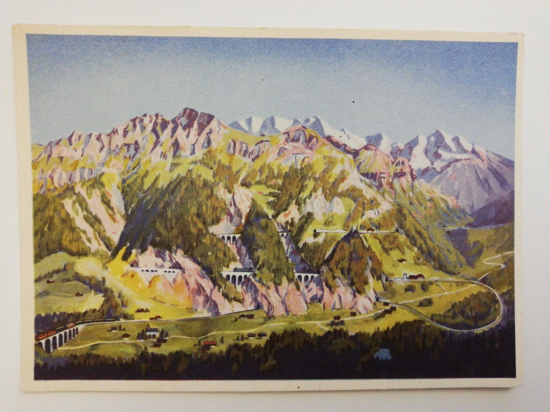 Cartoline postali: Ansichtskarte Lötschbergbahn-Modell LA 1939 – Usato da zumikon venduto da lotegrandote
