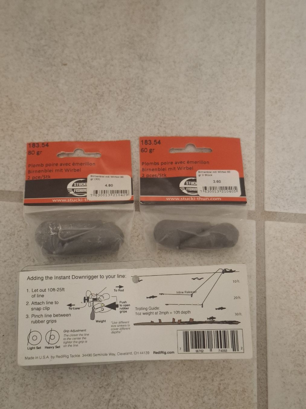 Stucki Thun Appâts: Downrigger Set Schleppfischen – Neuf avec emballage d'origine à Laufen par sam_2hfq 1