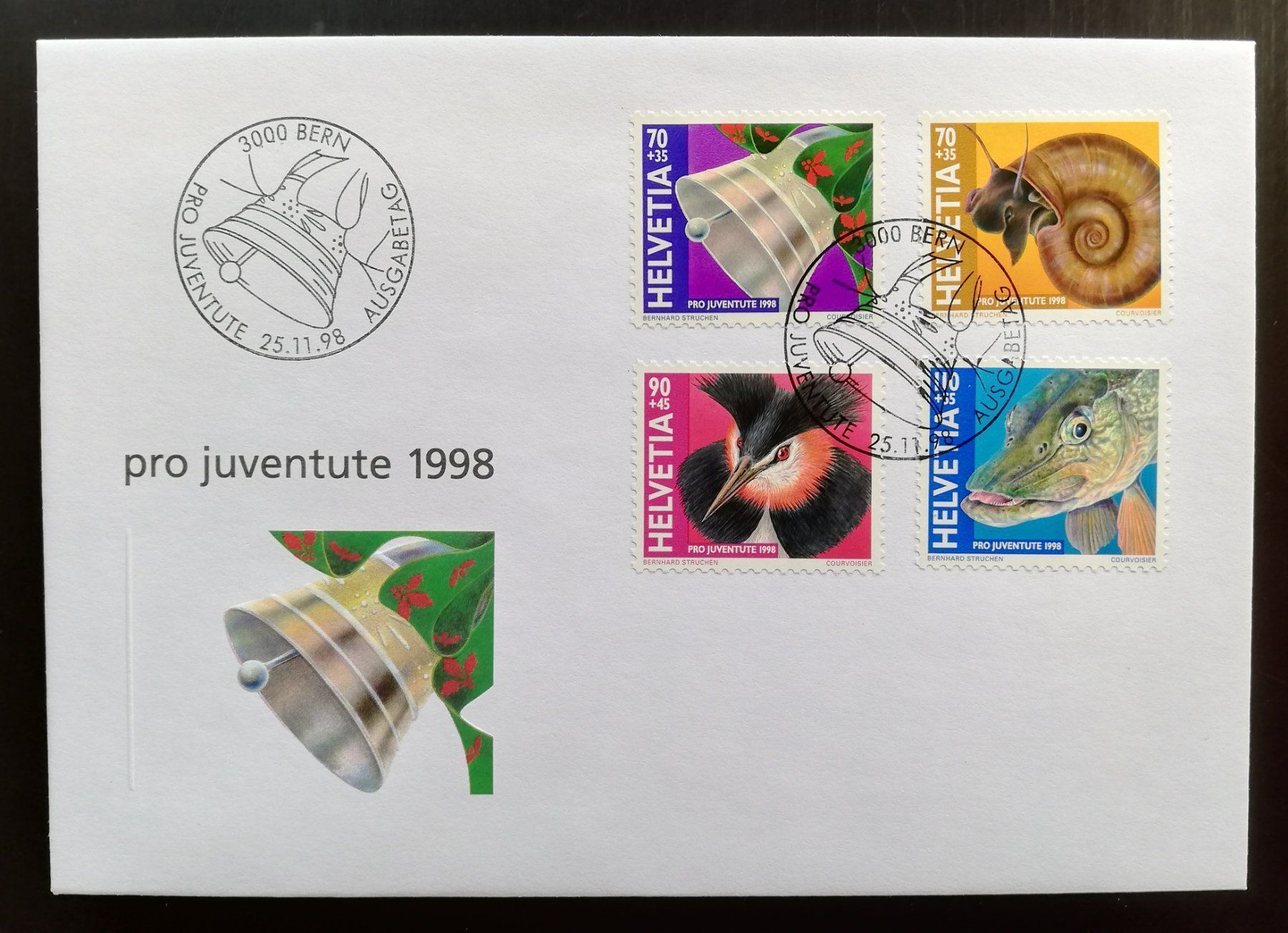 Tutti i francobolli: Schweiz FDC Pro Juventute 1998 – Usato da Gümligen venduto da Fairseriver