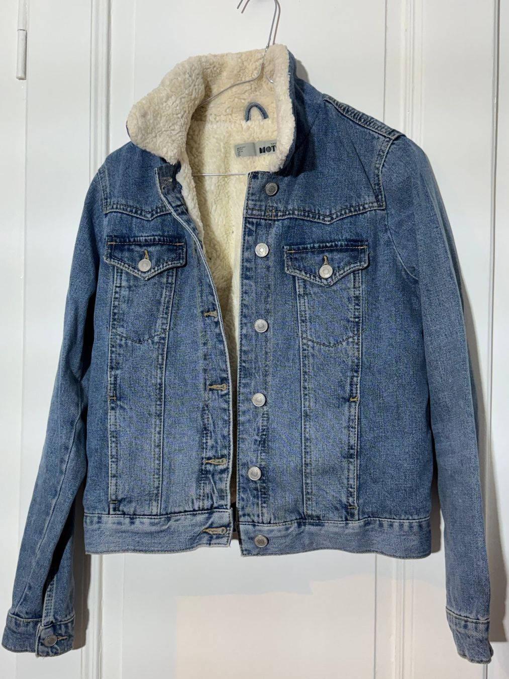 Topshop Giacche: Warme Jeansjacke mit Teddyfutter, Gr. 36 – Usato da Nidau venduto da biasutti