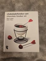 Fondue Set, Schoggi Fondue Set mit 2 Gabeln, Neuwertig