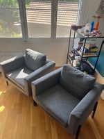 2x Ikea Sessel Koarp in Grau