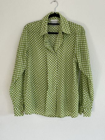 Vintage Evan Picone Polka dots Blouse size M