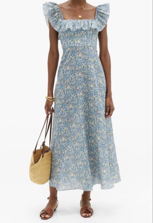 Zimmermann Linen Midi Dress [Rrp $900]