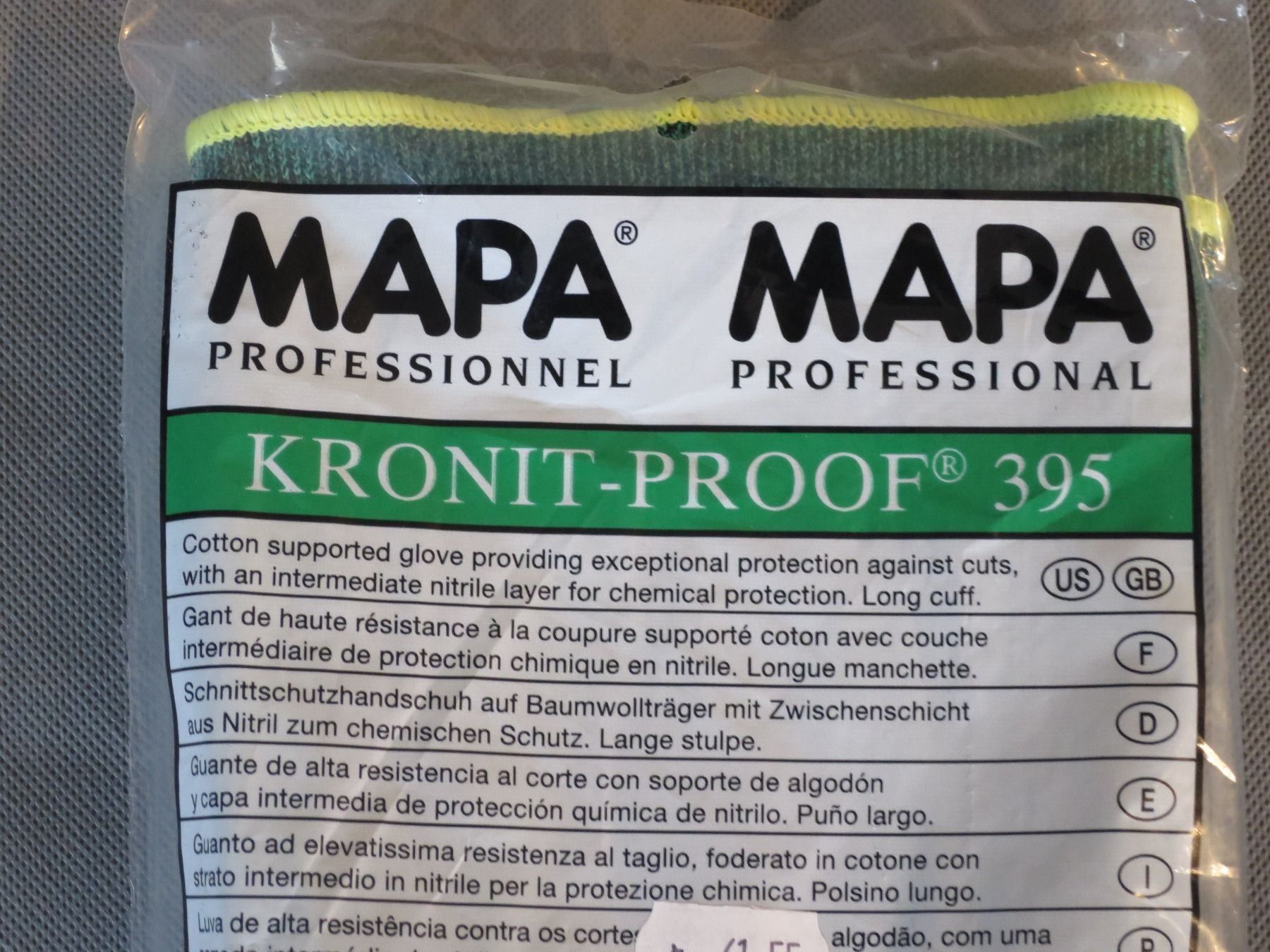 Handschuhe & Handstulpen: MAPA Professionnel KRONIT-PROOF-395-GR-9, Schnittschutz – Neu und originalverpackt aus Zürich von 1.Simon 5
