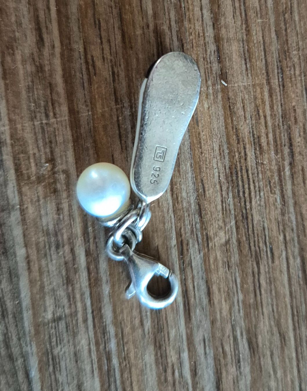 Thomas Sabo Ciondoli: Thomas Sabo Charm Anhänger Ballettschuh mit Perle, Silber – Usato da Urdorf venduto da smueller77 1