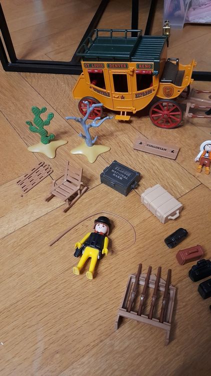 Figurine PLAYMOBIL Cowboy Vintage - Avec Redingote Et Haut-de-Forme, Fabriqué En Allemagne