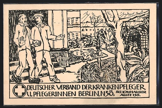 Cartoline postali: Berlin, Deutscher Verband der Krankenpfl – Usato da Berlin venduto da bartko-reher