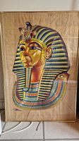 Tutanchamun gemalt auf Papyrus 
