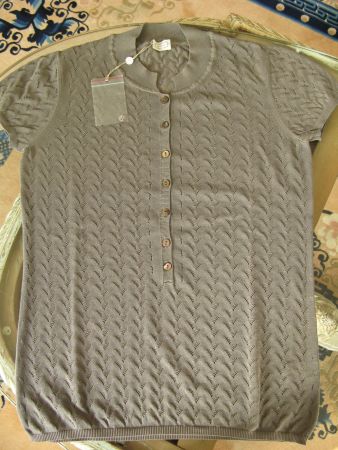 AGNONA STRICK TOP, GR. XS/S (IT38), FEINSTE BAUMWOLLE, NEU!