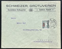 Schweizer Grütliverein Basel - Sozialdem. Volkspartei - Brie