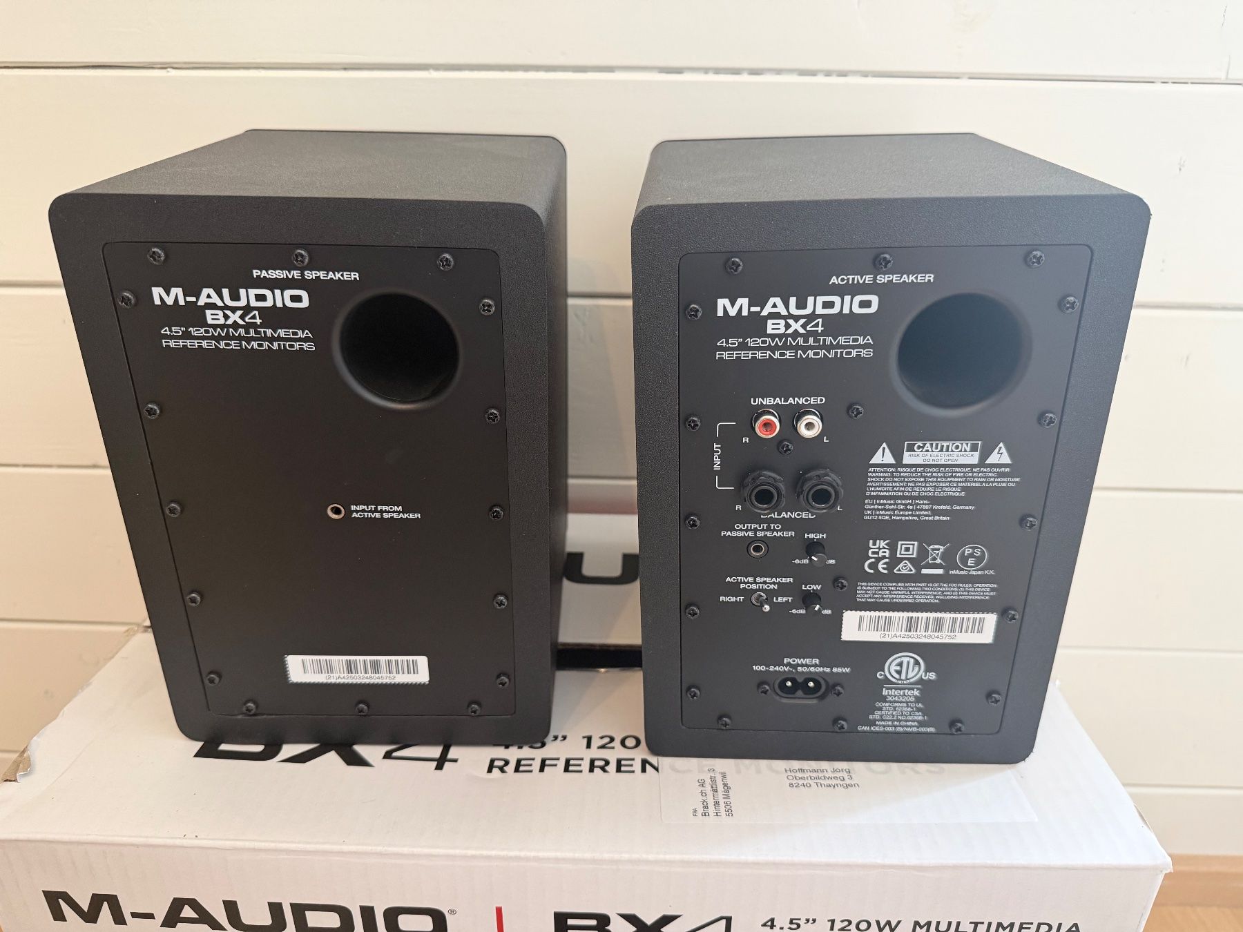 M-Audio Lautsprecher: M-Audi BX4 - Studiolautsprecher – Gebraucht aus Thayngen von Karbonara 1