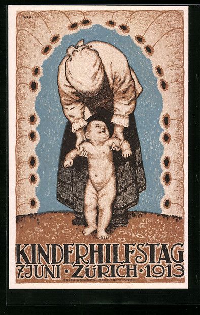 Ansichtskarten: Zürich, Mutter hilft dem Kind bei den e – Gebraucht aus Berlin von bartko-reher