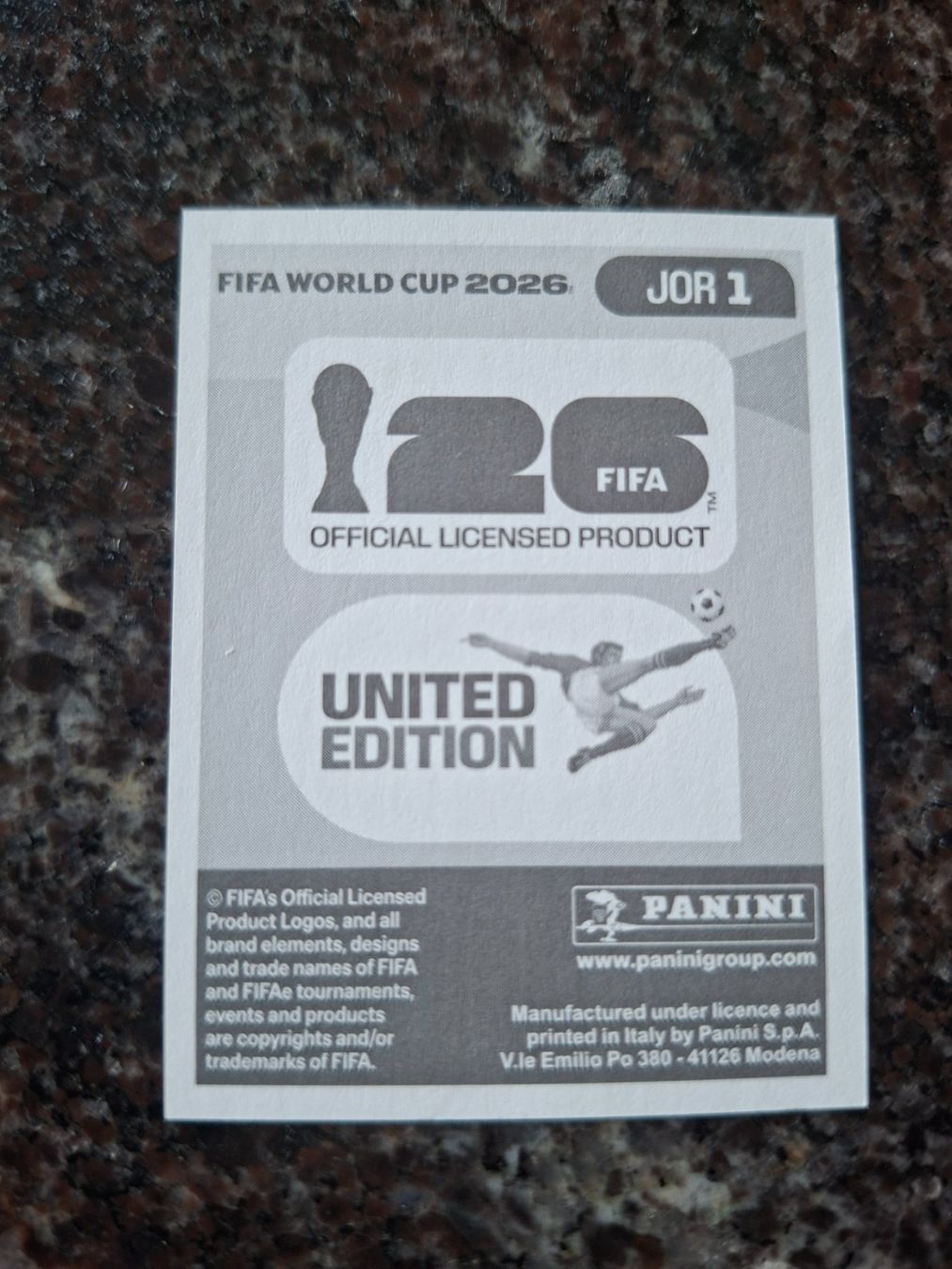 Panini Carte collezionabili: FIFA WM 2026 Panini JOR 1 – Nuovo (secondo la descrizione) da Erlinsbach venduto da pfunky 1