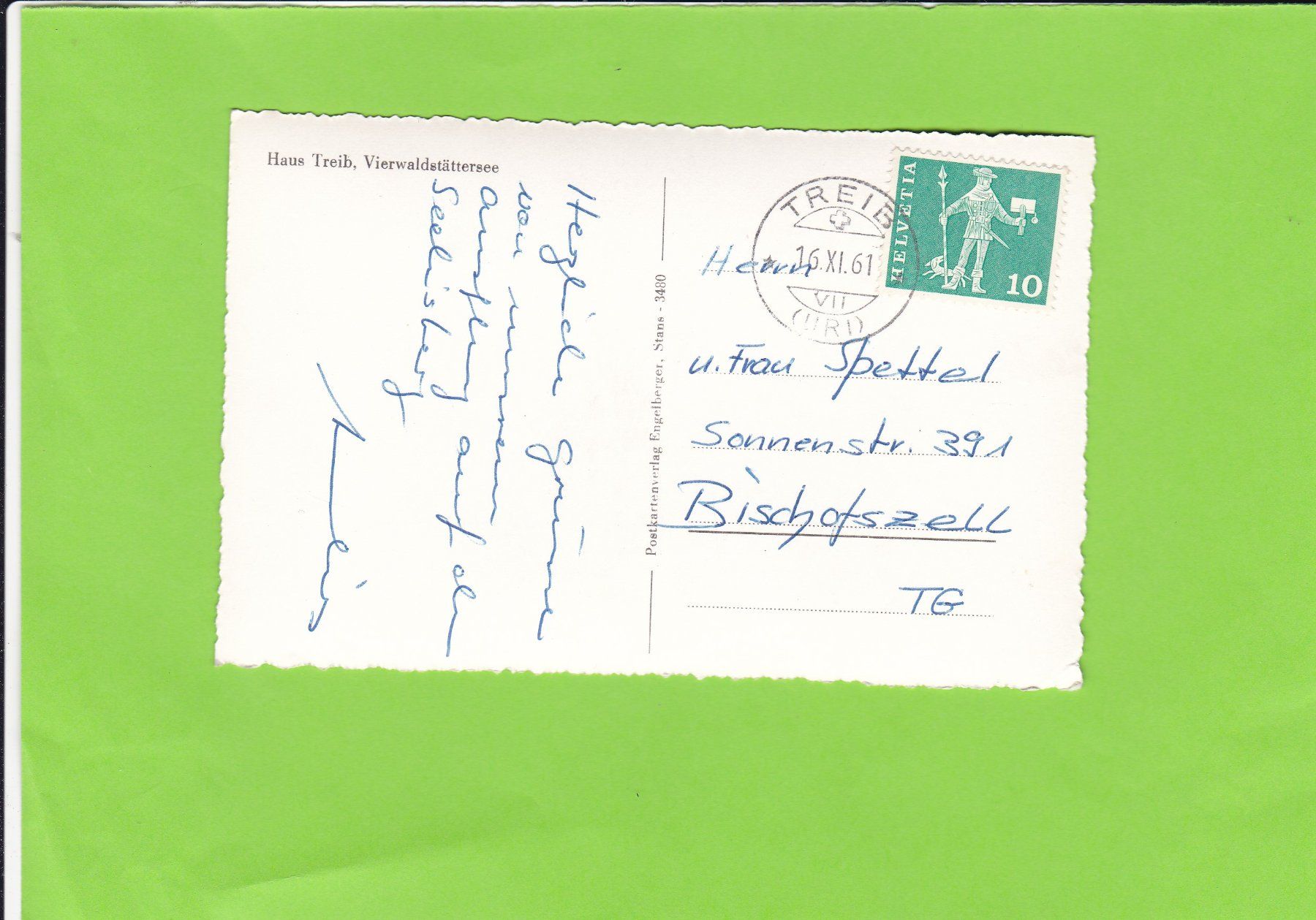 Cartoline postali: Haus Treib – Usato da St. Peterzell venduto da neckertal 1