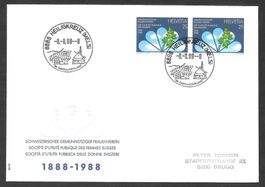 Sonderbrief Schnapszahl 8888 Heiligkreuz 8.8.88 8