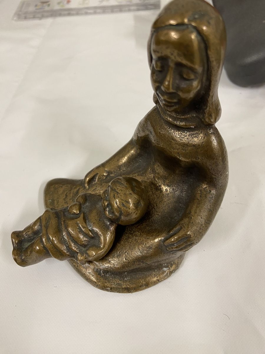 Sculture & Statue: Alte Bronzefigur "Mutter mit Kind" - Sammlerstück! – Usato da Dietikon venduto da brocki-eyra 7